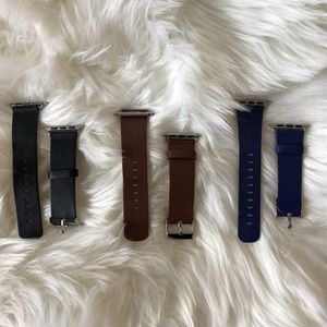 Faux Leather Watch Bands for 38mm Apple Watch